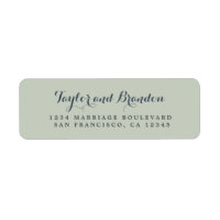 Chic Calligraphie Noms Mariage Adresse de retour