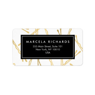 Étiquette Chic Gold Bobby Pins Hair Styliste Salon