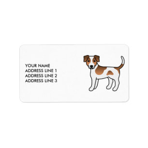 Étiquette Chien de ferme danois-suédois marron et blanc & Te
