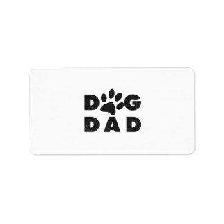 Étiquette Chien papa classique