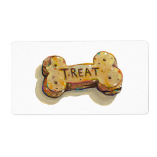 Étiquette Chien traiter les autocollants art amusant pour ch