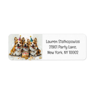 Étiquette Chiens de Corgi gallois Pembroke