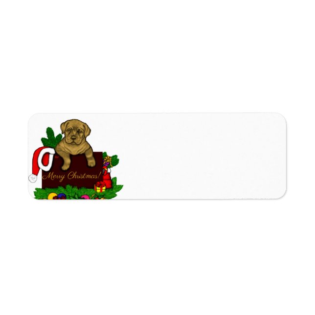 Étiquette Chiffre XMas (Devant)