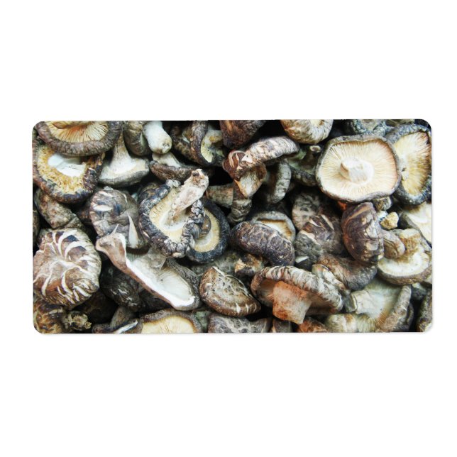 Étiquette Chiitake Musrooms (Devant)