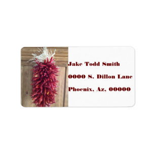 ÉTIQUETTE CHILI PEPPER