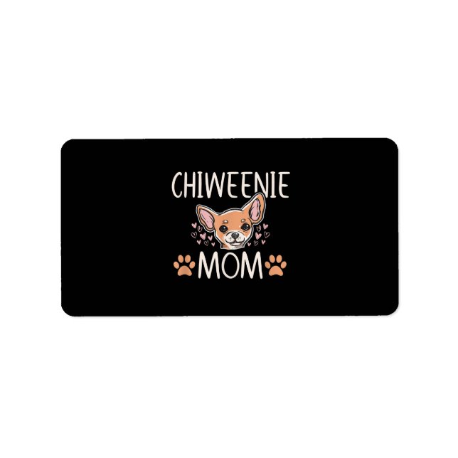 Étiquette chiweie mama chihuahua cute dog owner lolowner (Devant)