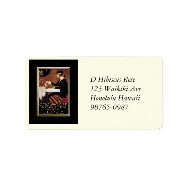 Étiquette Chocolat Amatller Marc Luna (Devant)