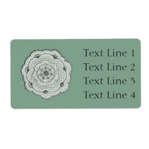 Étiquette Choisissez Votre Propre Couleur Lacy Crochet Doily