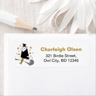 Étiquette Chouette à Gown Preschool / Maternelle