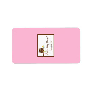 Étiquette Chouette de la forêt miniature de Hershey de 1,25