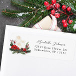 Étiquette Christmas Berries & Pine Red Floral Adresse de ret<br><div class="desc">Remplissez vos invitations ou cartes de voeux avec vos étiquettes d'adresse de retour de Noël Berries & Pine Red Floral. Pour utiliser le étiquette de adresse - choisissez parmi deux polices cursives, une police d'impression ou une police de nom long pour le nom. Vous pouvez utiliser une 3ème ligne pour...</div>