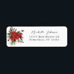 Étiquette Christmas Berries&Pine Red Floral Retour Adresse 2<br><div class="desc">Remplissez vos invitations ou cartes de voeux avec vos étiquettes d'adresse de retour de Noël Berries & Pine Red Floral. Pour utiliser le étiquette de adresse - choisissez parmi deux polices cursives, une police d'impression ou une police de nom long pour le nom. Vous pouvez utiliser une 3ème ligne pour...</div>