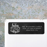 Étiquette Christmas Boho Chalkboard Adresse de retour<br><div class="desc">Festive Boho Noël vacances retourner les étiquettes d'adresse pour vous de personnaliser avec votre nom de famille et les détails d'adresse sur un arrière - plan de tableau noir. Conçu par Thisisnotme©</div>