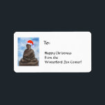 Étiquette Christmas Buddha II Labels<br><div class="desc">A hilarious Buddha painting... in a Santa hat!  Buddhists have a good sense of humor,  so give this as your holiday cards,  button,  magnets... whatever you want!  This label matches our holiday invitations,  postage,  and Christmas greeting cards!</div>