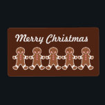 Étiquette Christmas Gingerbread Labels<br><div class="desc">Cute gingerbread boy cookies decorate these Christmas labels. The design is from original art.</div>