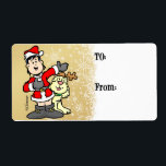 Étiquette Christmas Lebel<br><div class="desc">Ils disent qu'il vaut mieux donner que recevoir. Je ne suis pas sûr de qui ils sont ou de quoi ils parlent. Mais je sais que c'est beaucoup plus amusant de donner quand vous pouvez coller un de ces autocollants Kasey et Company To and From sur votre cadeau. Non seulement...</div>