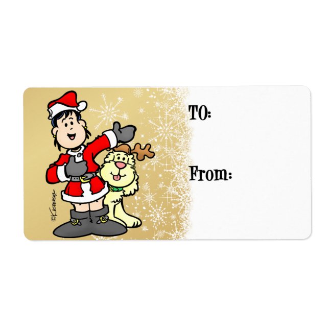 Étiquette Christmas Lebel (Devant)