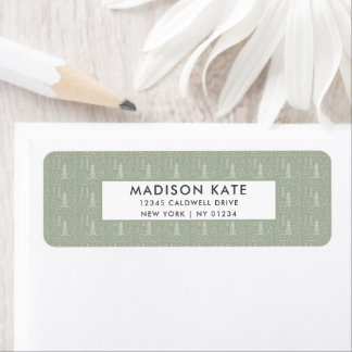 Étiquette Christmas Pattern Return Address Labels