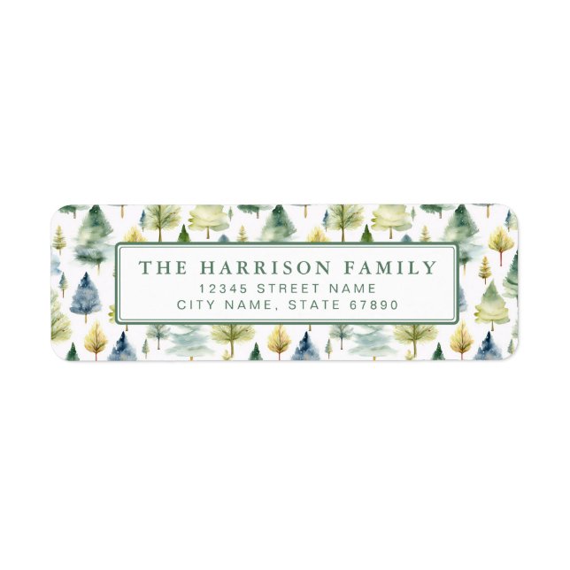 Étiquette Christmas Return Address Labels (Devant)