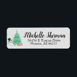 Étiquette Christmas Snowman Tree Adresse de retour personnal<br><div class="desc">Étiquette d'adresse de retour du shamrock irlandais vert personnalisé cool. La fierté irlandaise habille le design shamrock avec fierté. Hiver merveilleux Noël thème étiquettes Ajoutez votre touche personnelle avec ce Tropical Spring floral Retourner Adresse Design Label. Tous nos modèles sont entièrement personnalisables. Veuillez cliquer sur le bouton "Personnaliser" et utiliser...</div>