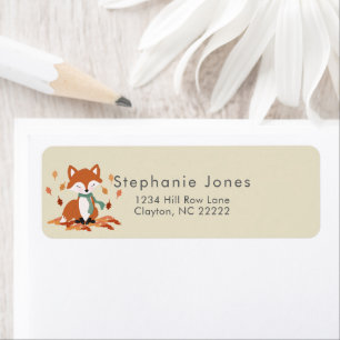 Étiquette Chute Fox Woodland Anniversaire