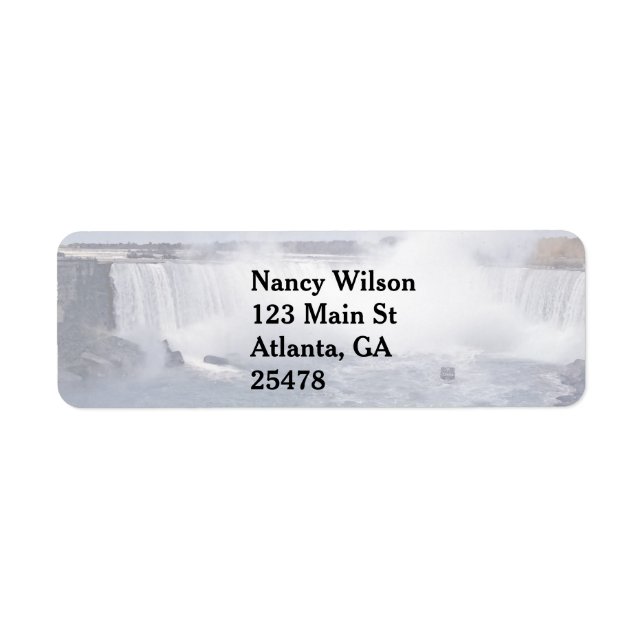 Étiquette Chutes de fer à cheval (Devant)