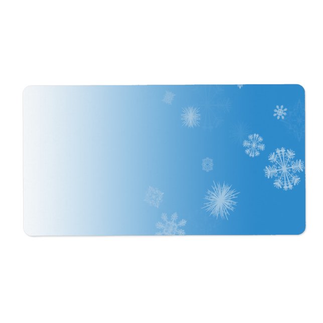 Étiquette Chutes de neige (Devant)