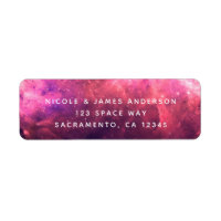 Ciel Cosmique Galaxie Étoilée Violet Rose Lueur de