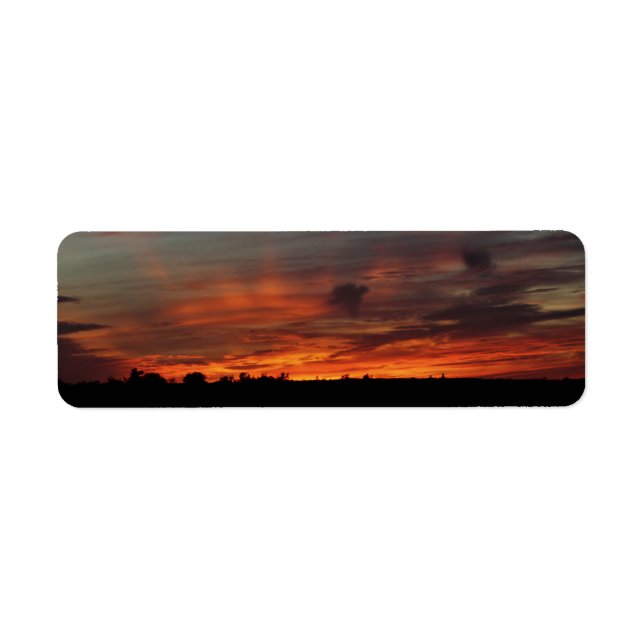 Étiquette Ciel rouge la nuit (Devant)