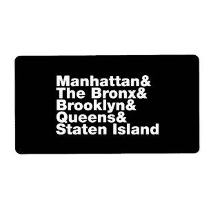 Étiquette Cinq Boroughs ~ New York