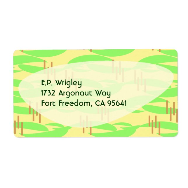 Étiquette Cinquante ans rétro Citron Lime Boomerang Vibes (Devant)