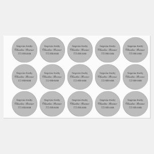 Étiquette circulaire étanche pour artistes et arti