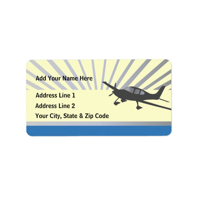 Étiquette Cirrus SR22 (Devant)