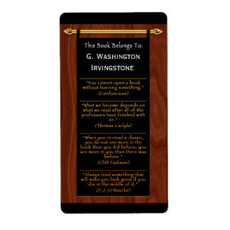Étiquette Citations du lecteur (Plaque personnalisée)
