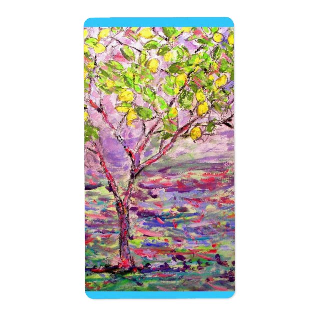 Étiquette Citronnier (Devant)