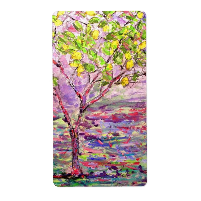 Étiquette Citronnier (Devant)