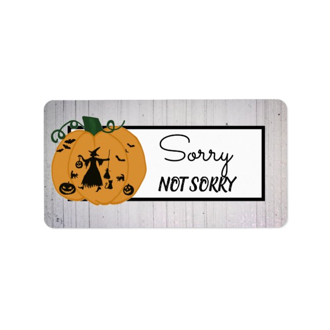 Étiquette Citrouille hexène (Devant)