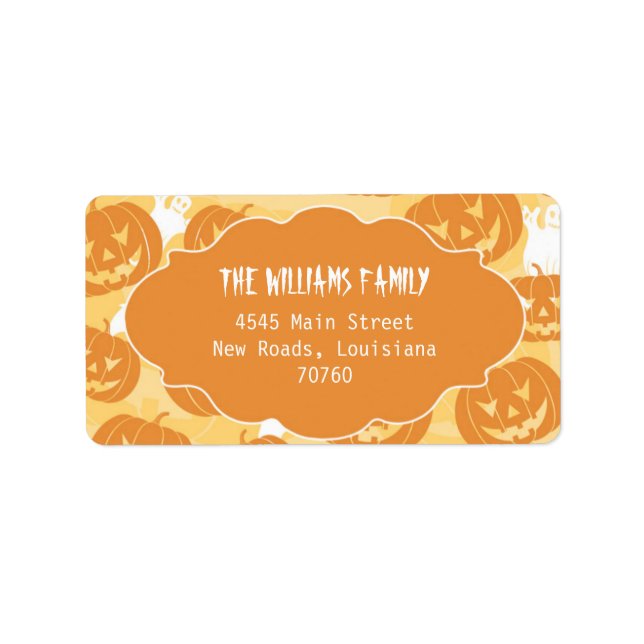 Étiquette Citrouilles d'Halloween (Prix du meilleur aujourd' (Devant)