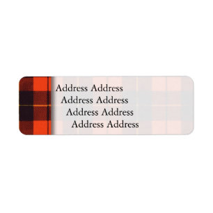 Étiquette Clan Wallace Plaid Scottish tartan