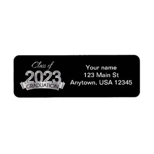 Étiquette Class of 2023 Graduation Return Address Labels