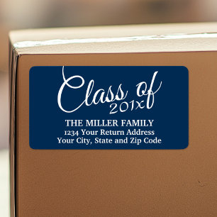 Étiquette Classe avec année personnalisée et lycée
