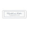 Classic Simple Elegant Chic Mariage Adresse de ret