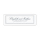 Classic Simple Elegant Chic Mariage Adresse de ret
