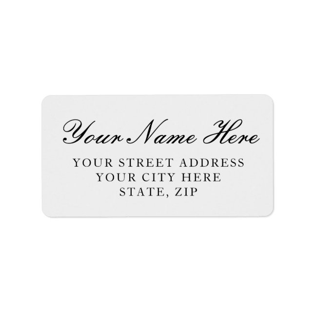 Étiquette Classy Light Silver Return Address Labels (Devant)