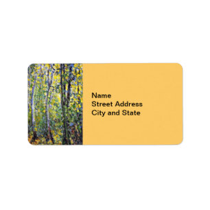 Étiquette Claude Monet art : Wood Lane, peinture de Monet