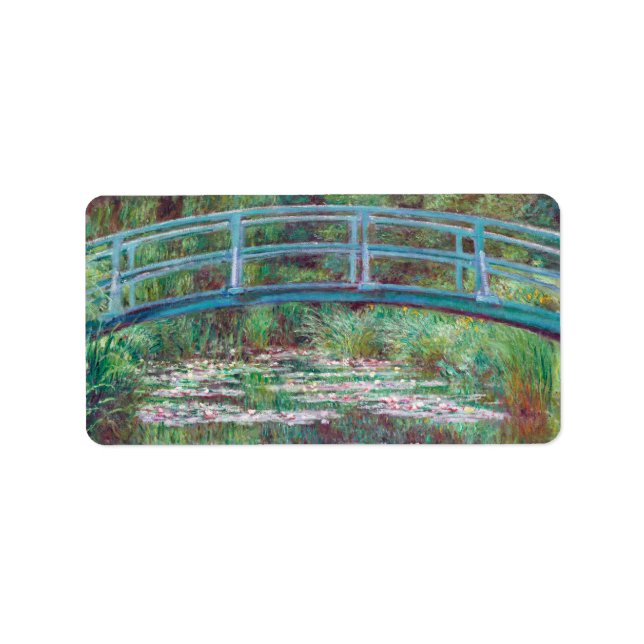 Étiquette Claude Monet La passerelle japonaise (Devant)