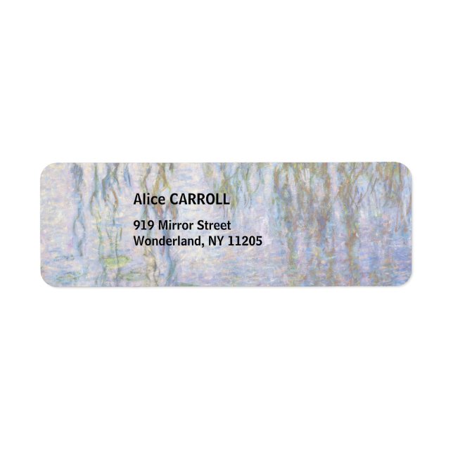 Étiquette Claude Monet - Lys d'eau (Devant)