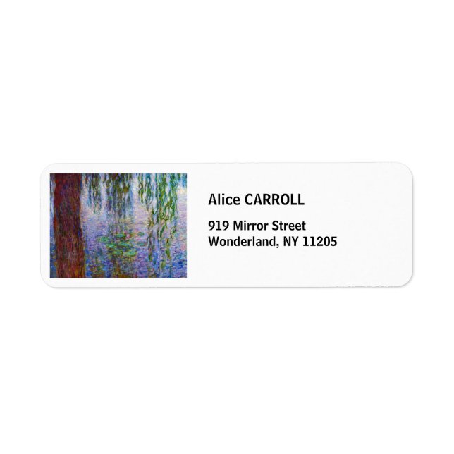 Étiquette Claude Monet - Nymphéas (Devant)