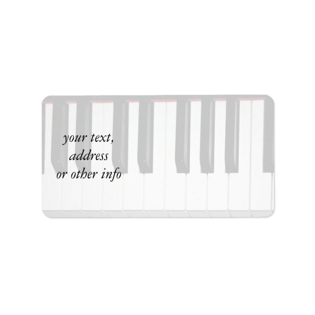 Étiquette Clavier d'organe (Devant)