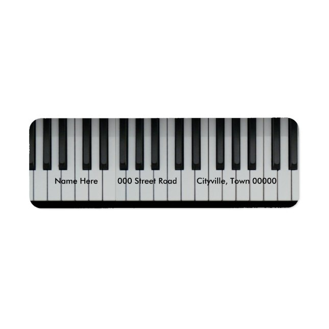 Étiquette Clavier pour piano (Devant)